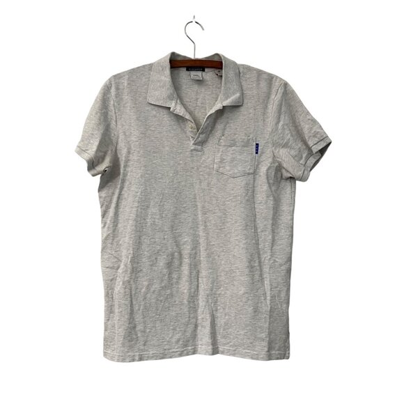 Scotch Soda Blauwatch Amsterdam Mens Gray Short Sleeve Polo Shirt Large - Picture 1 of 5